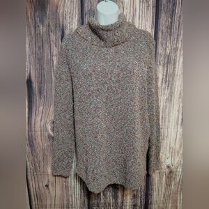 Natural Reflections Cozy Colorful Turtleneck Sweater Size Small!